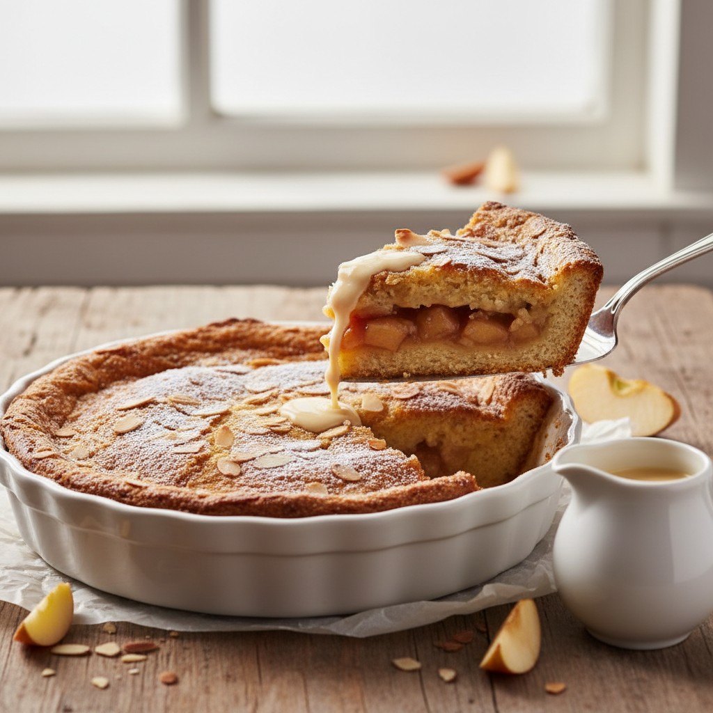 Classic Apple and Almond Pudding