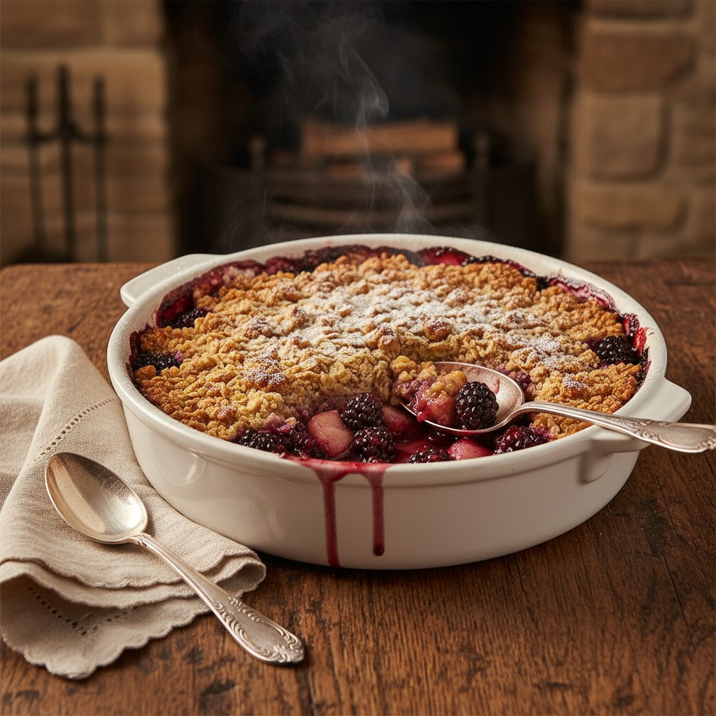 My Ultimate Blackberry and Apple Crumble