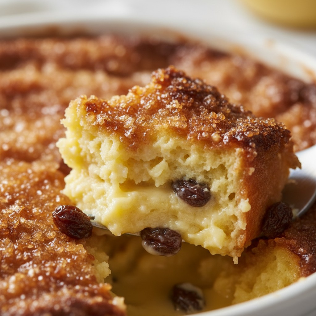 My Classic Bread and Butter Pudding close-up