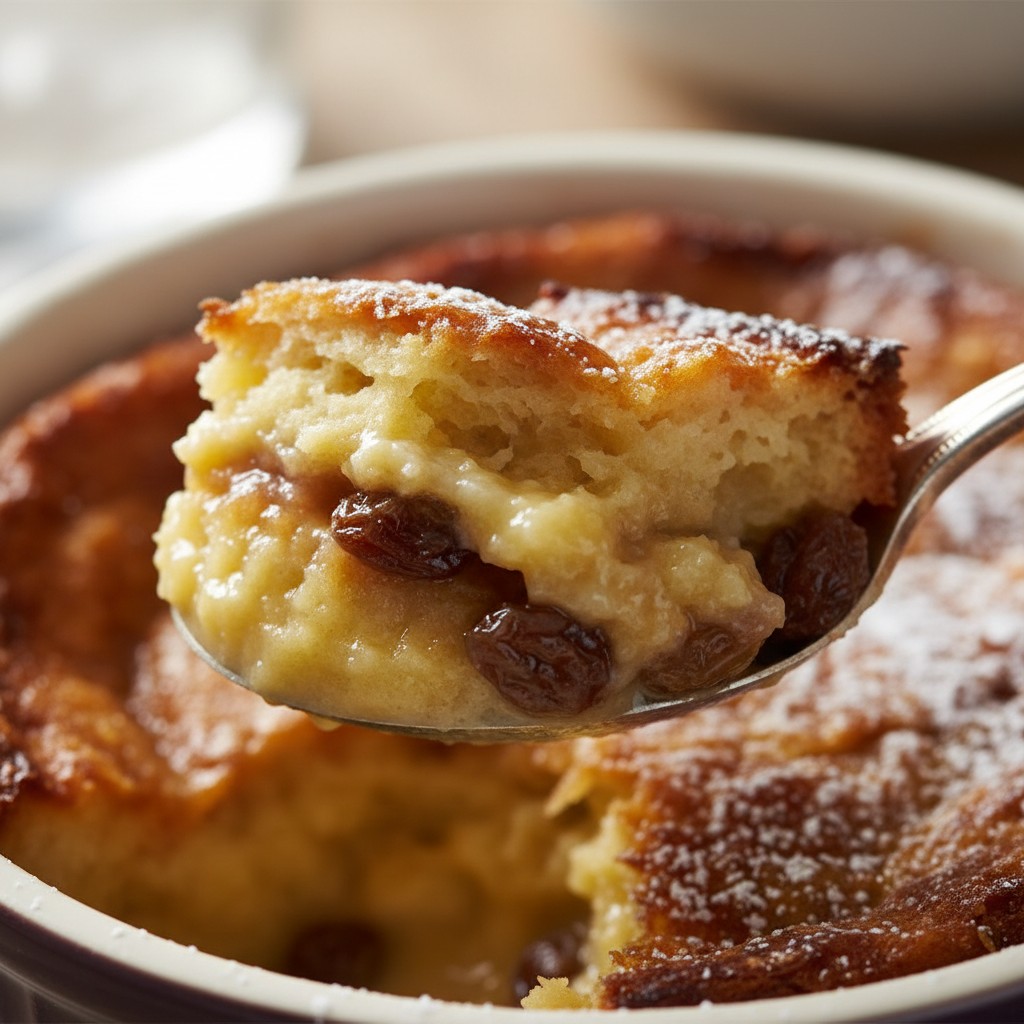 My Classic Bread and Butter Pudding close-up