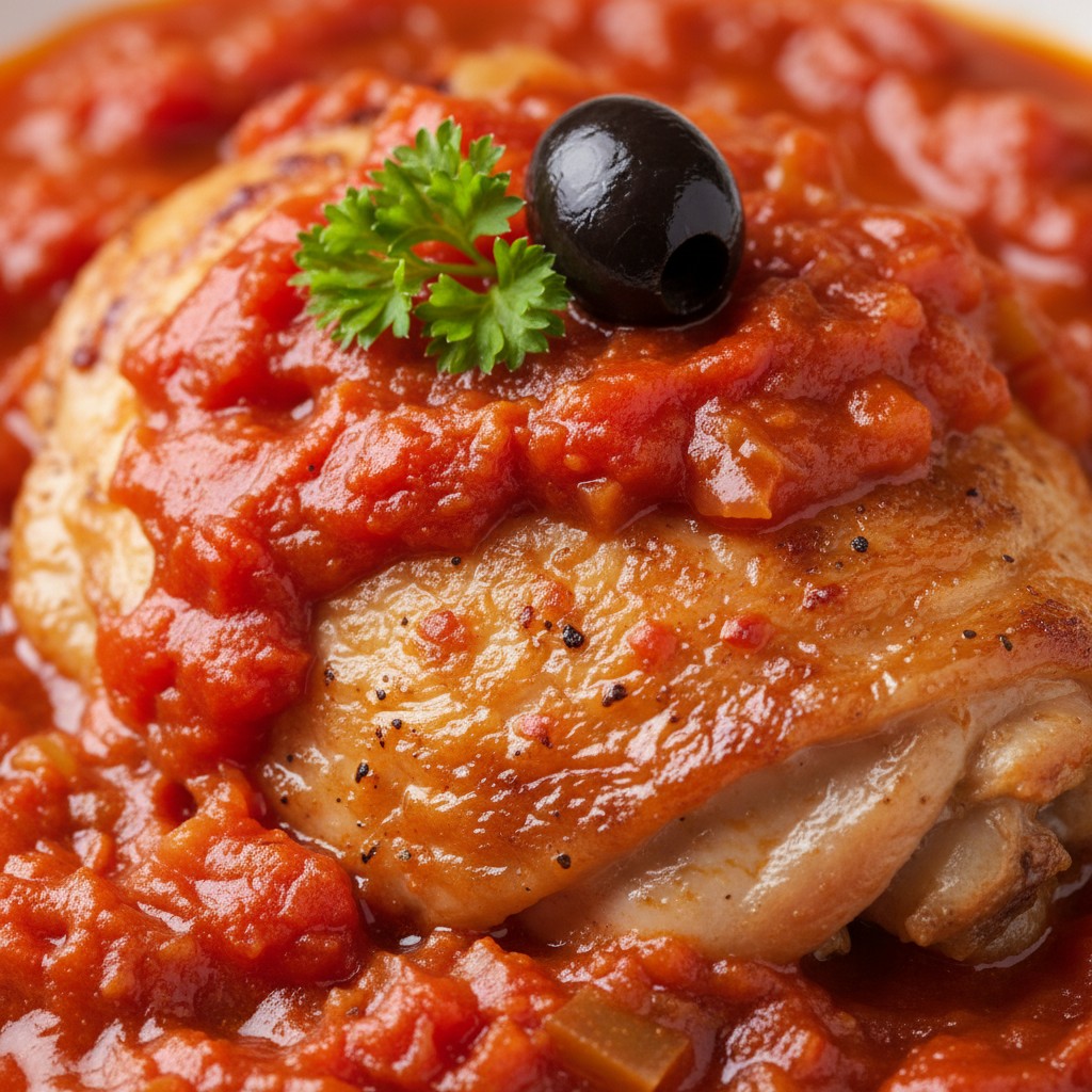Classic Chicken Cacciatore: A Hunter's Style Stew close-up