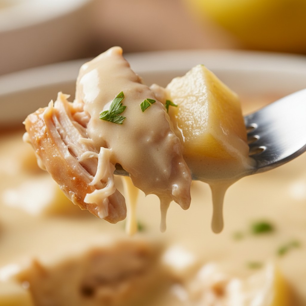 My Classic Chicken with Cider and Cream close-up