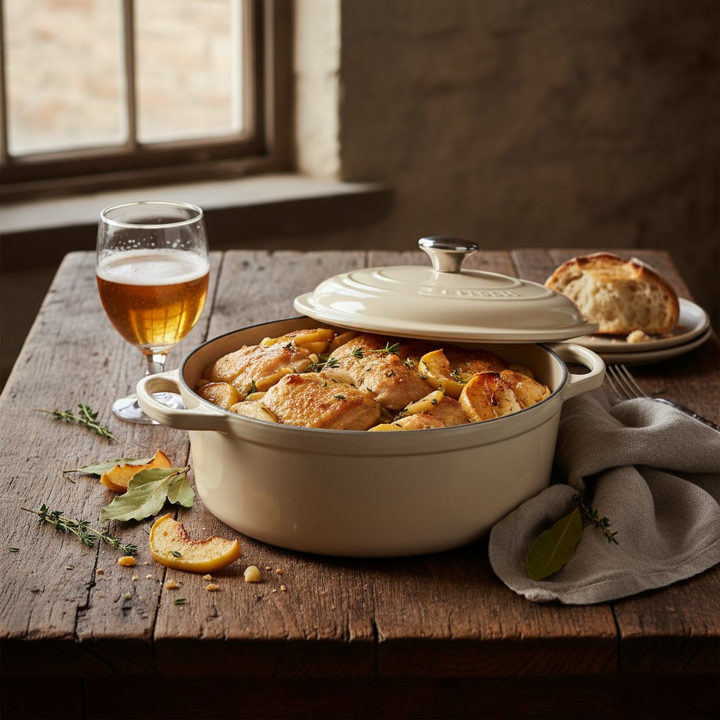My Classic Chicken with Cider and Cream