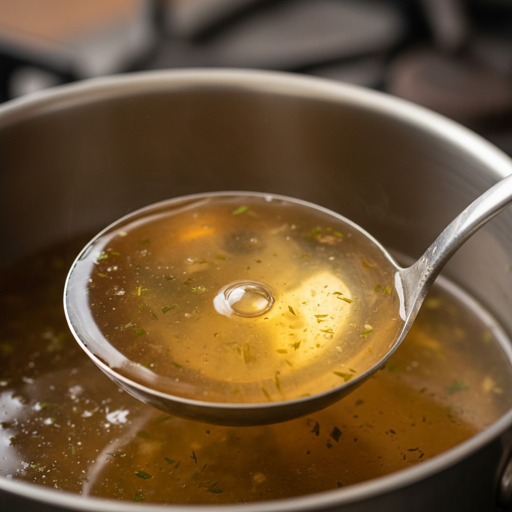 How to Make Proper Chicken Stock close-up