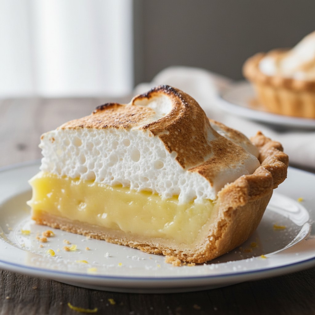 Classic Lemon Meringue Pie close-up