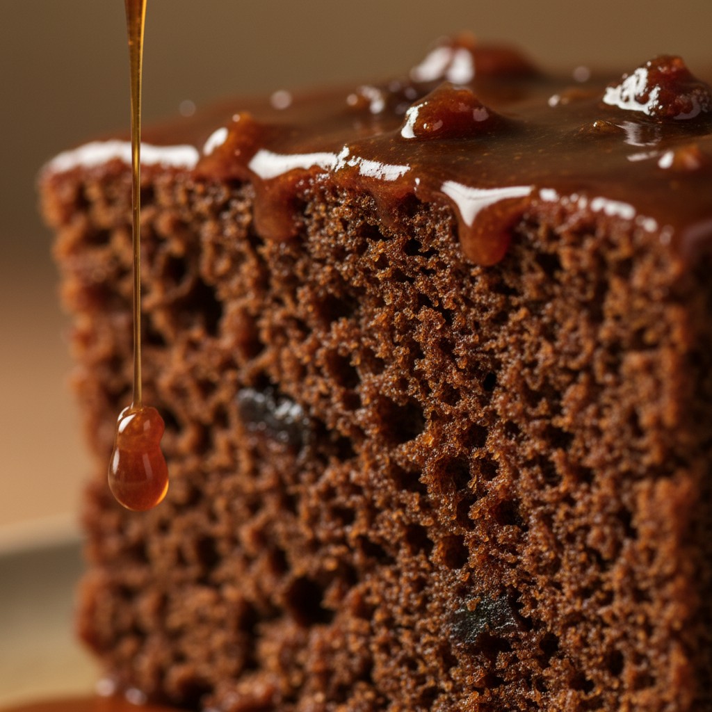 Little Sticky Toffee Puddings close-up