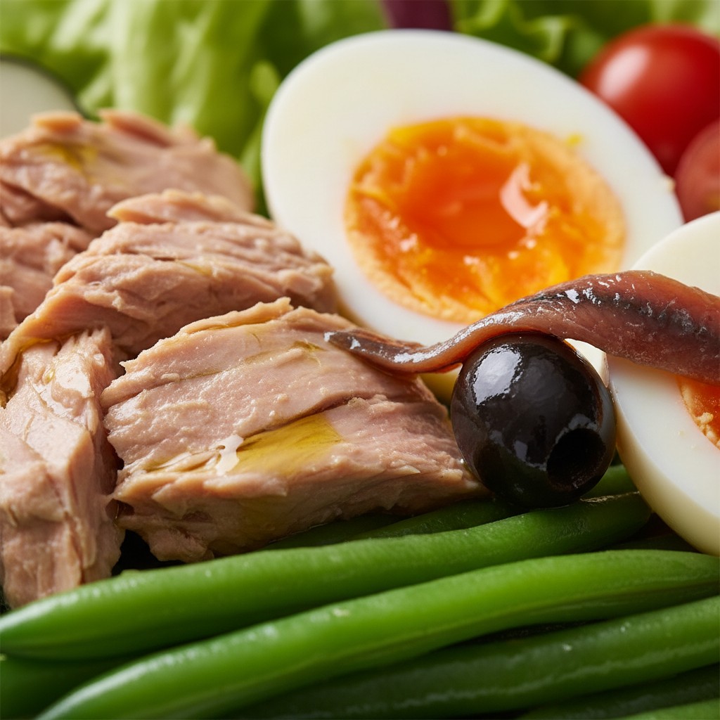 The Definitive Salade Niçoise close-up