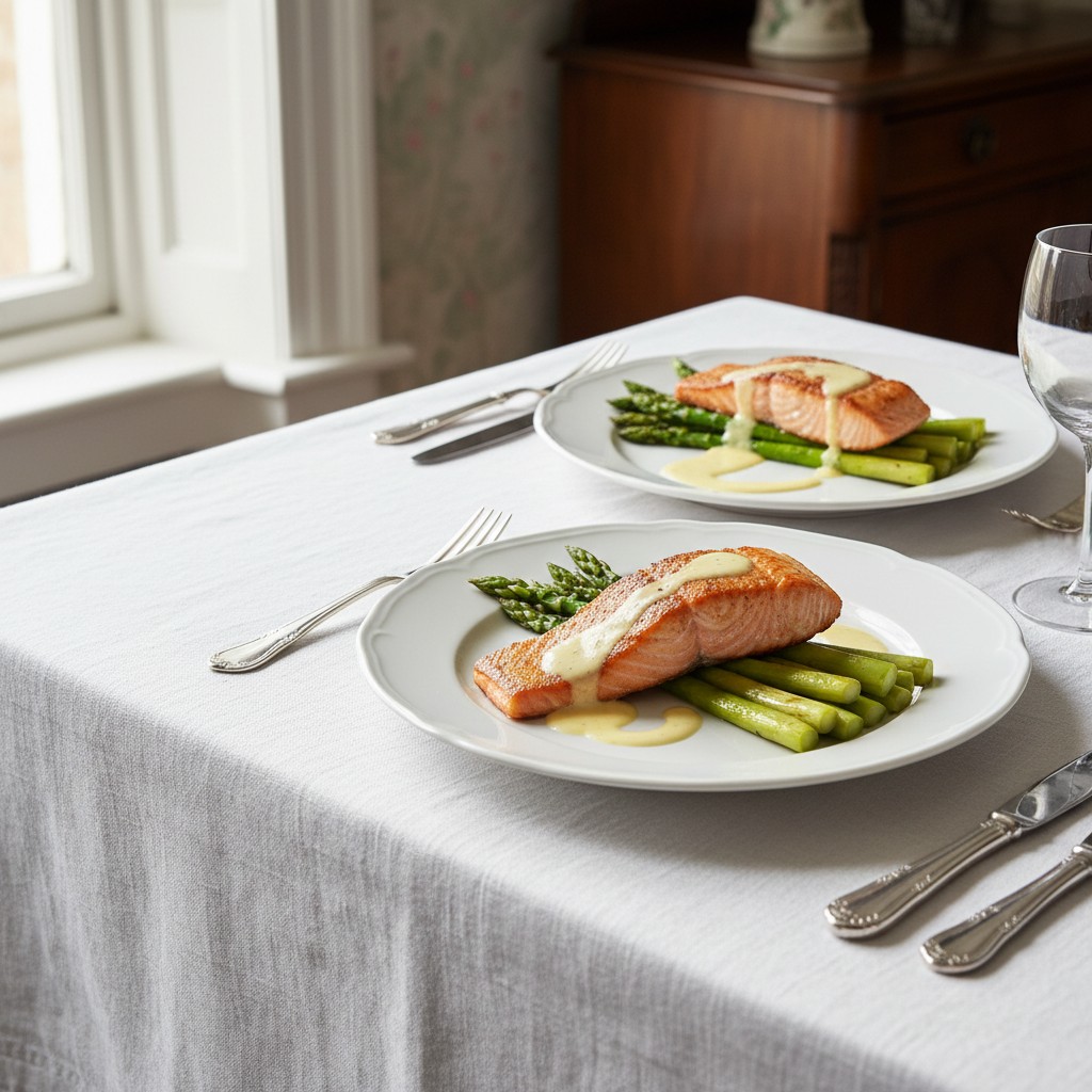 Perfect Pan-Seared Salmon with Asparagus