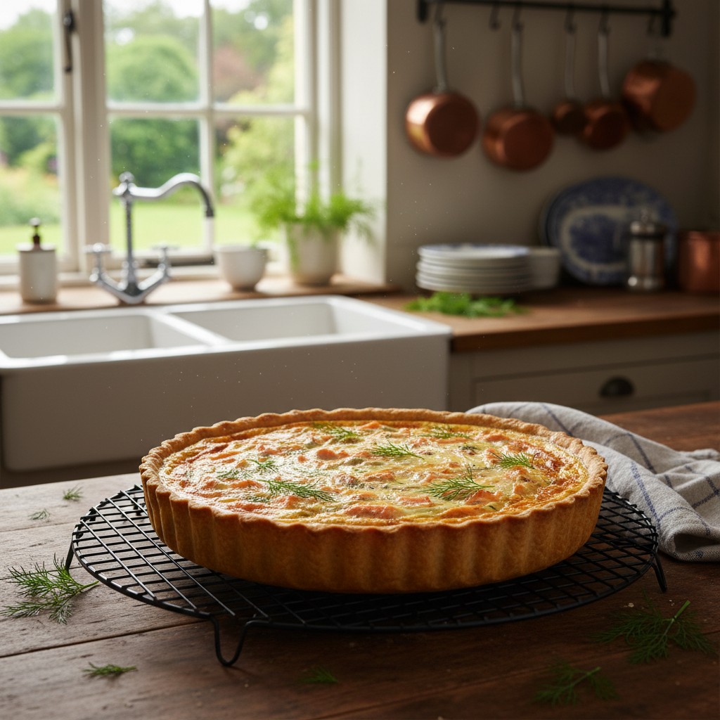 My Classic Smoked Salmon and Dill Quiche